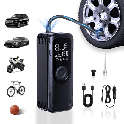 NEWO LP23 Portable Wireless Electric Air Pump Digital Aluminum Car Tire Inflator for Cars Bikes Motorcycles