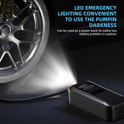 On-The-Go Pro Power: New LP17-A Mini 150 PSI Air Compressor. the Portable Tire Inflator for Cars, Bikes, Motorcycles.